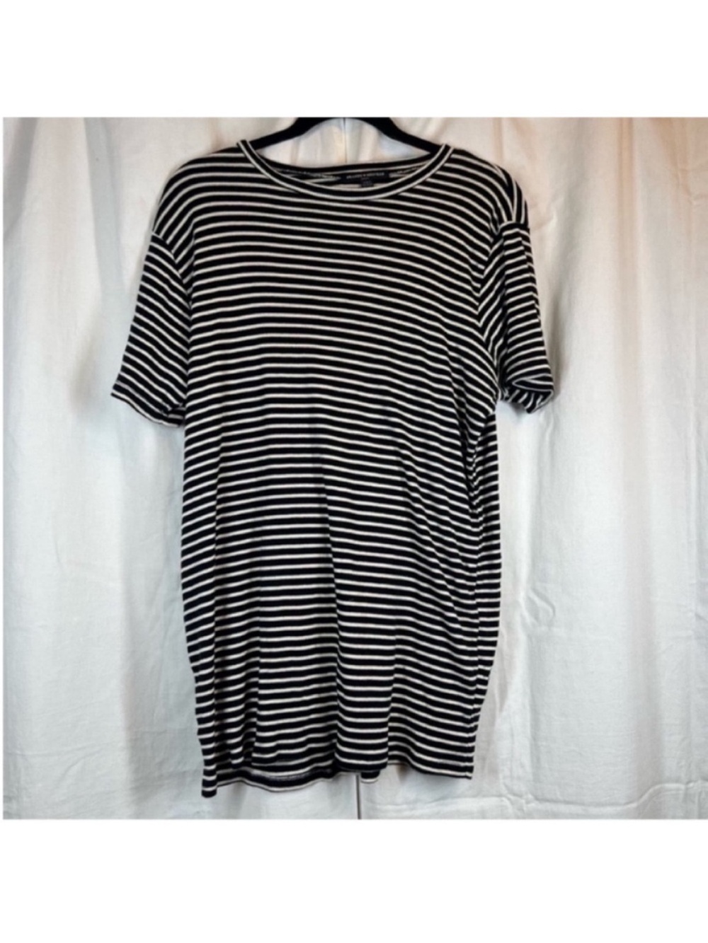 Brandy Melville striped t shirt dress stretch knit one size classic minimal